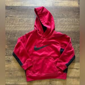 Little Boys Red‎ and Black Nike Hoodie size 5t